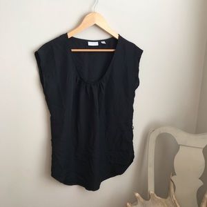 New York & Company Black Basic Blouse